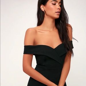 Lulus Off-the-Shoulder Black Dress